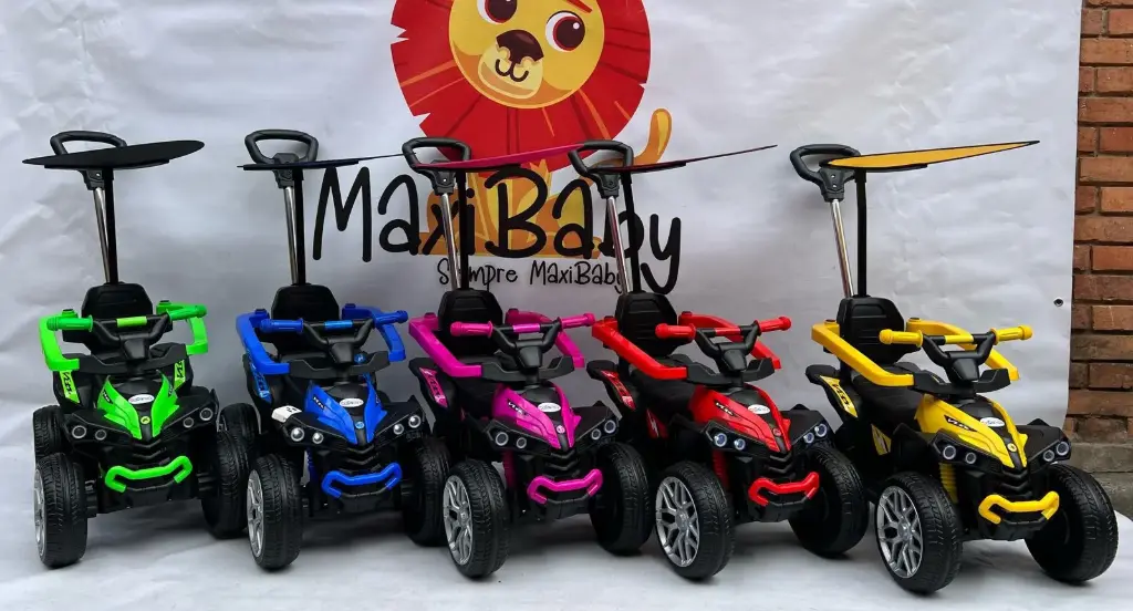 Cuatrimoto con guía y batería