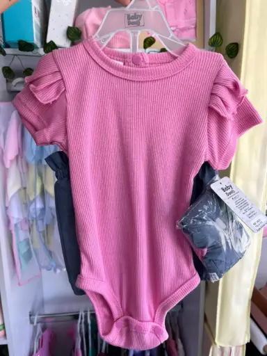 Mameluco y shor + balaca 